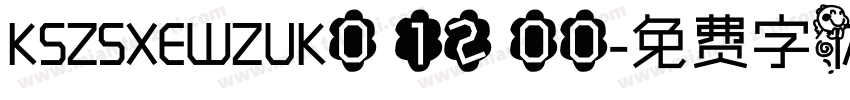 KSZSXEWZUK0 12 00字体转换